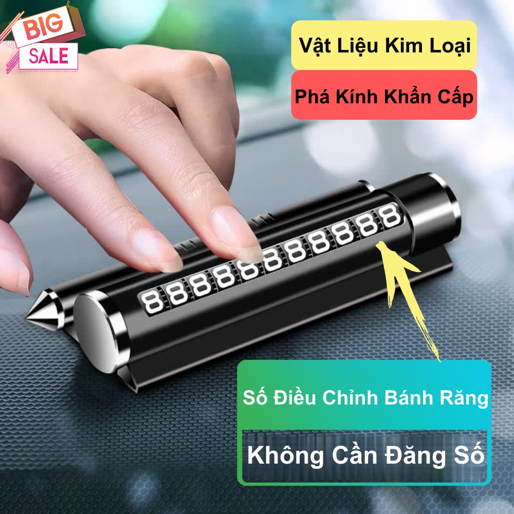 Bảng số điện thoại , thẻ đỗ xe tạm thời tiện lợi dễ sử dụng TIME HOME ( B01)