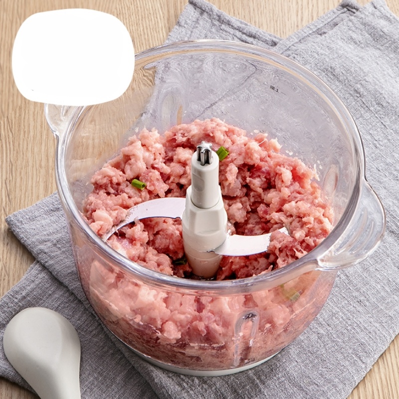 Máy xay thịt Bear - Cối thủy tinh, dung tích 2 lít, xay thịt đa năng rau củ quả - Nhập khẩu chính hãng t03