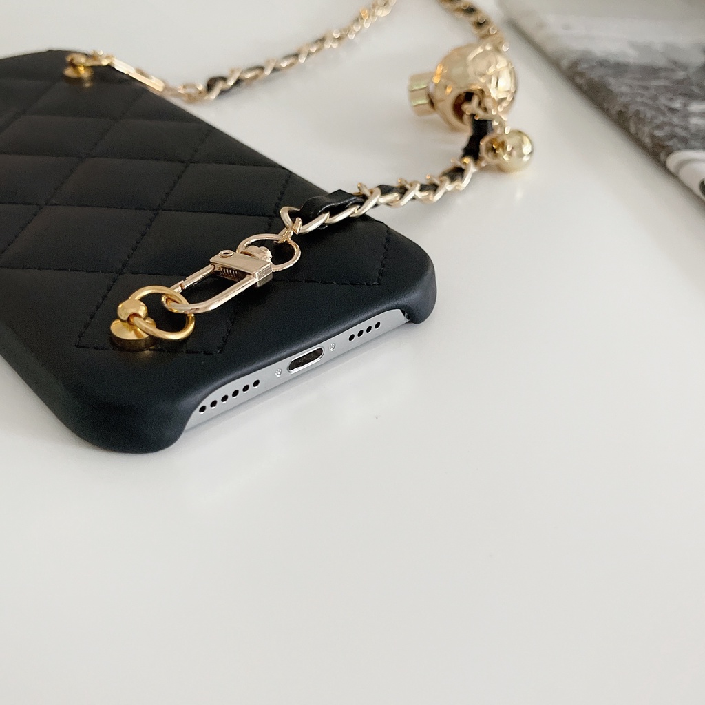 Ốp Điện Thoại Da Cừu Có Dây Đeo Chéo Cho iphone 15 ip 14 13 12 11 pro max xr xs max x 7 8 plus