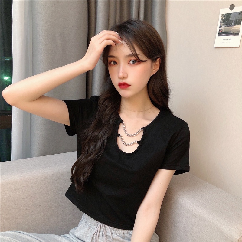 Áo Thun Tay Ngắn Dáng Rộng Phong Cách Hàn Quốc Cho Nữ