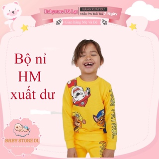 Bộ nỉ bé trai bé gái h.m dư xịn chó cứu hộ