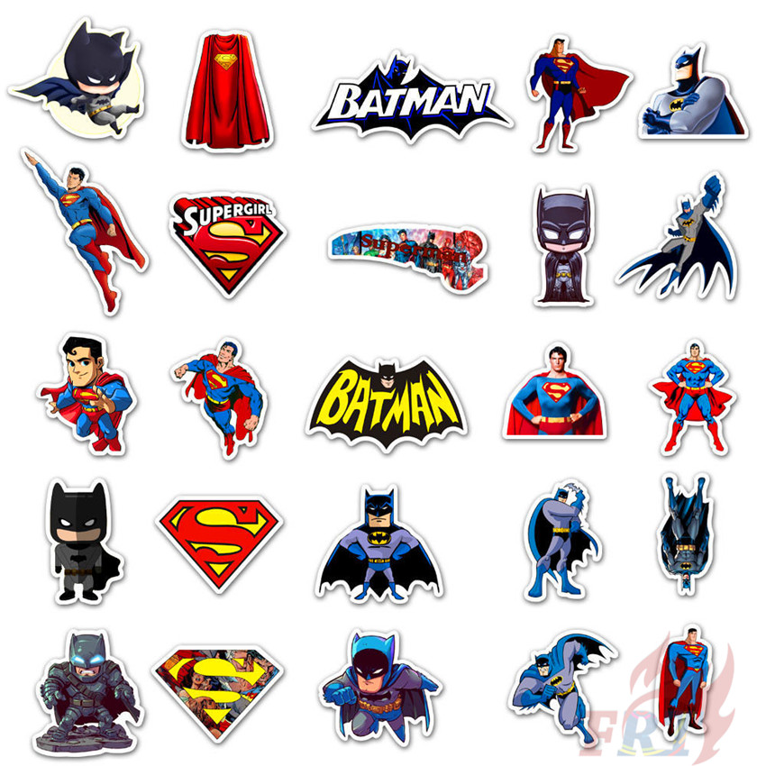 ❉ DC Superhero - Justice League Batman VS Superman Stickers ❉ 45Pcs/Set DIY Fashion Waterproof Mixed Doodle Decals Stickers