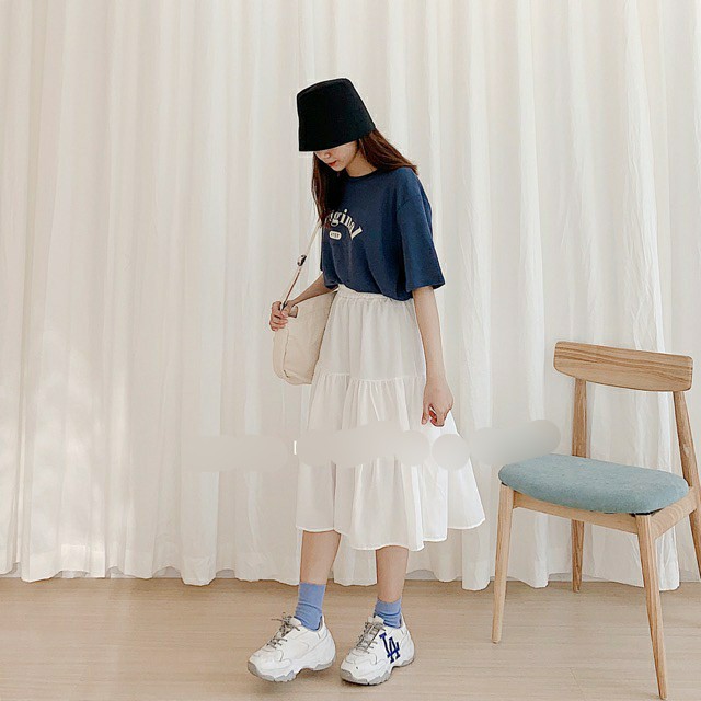 Ảnh thật - Chân váy ulzzang chân váy voan 2 lớp siêu hot