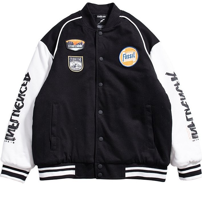 Áo khoác nam nữ cadigan kiểu bomber nút bấm phong cách Bảo Đăng