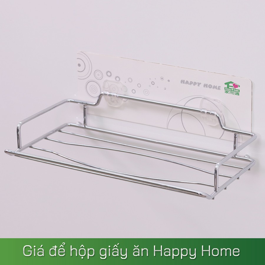 [Hàng chính hãng] Giá để hộp giấy ăn bằng Inox - happy Home