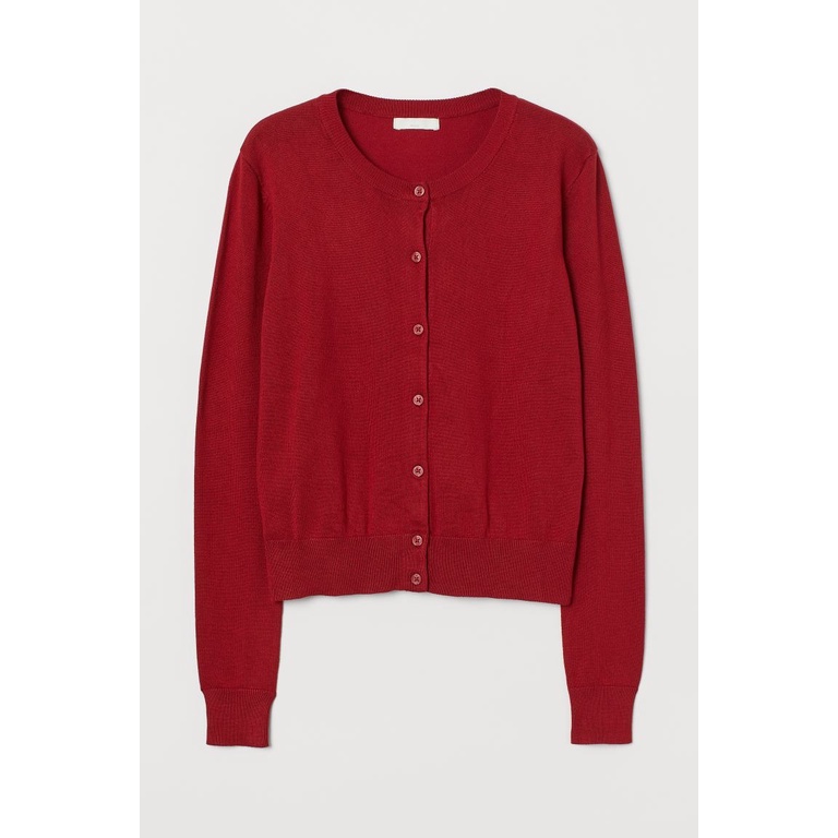 Áo len nữ cardigan đen HM H&M sz XS_hàng chính hãng authentic