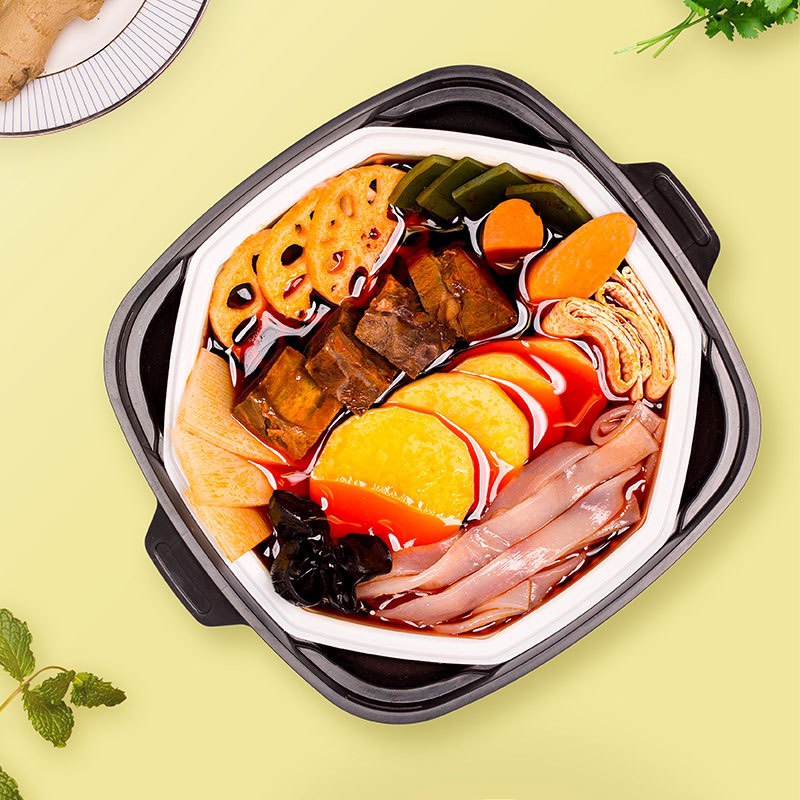 Lẩu tự sôi Trùng Khánh vị bò hầm xúc xích, loại cay vừa, hộp 390g | BigBuy360 - bigbuy360.vn