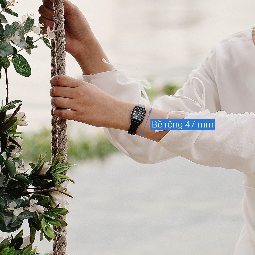 Đồng hồ nữ Casio LQ-142-1BDF Chính Hãng - Dây nhựa đen- Chống nước