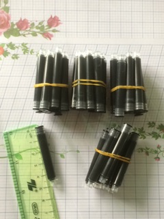 Ống mực bút máy mực đen- mực khô