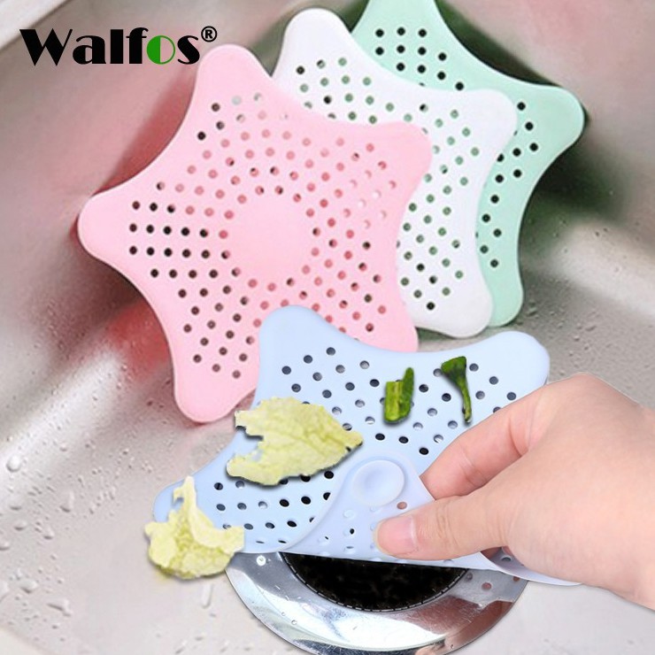 Miếng Chặn Cống Walfos 4 Màu Cho Nhà Bếp Nhà Tắm