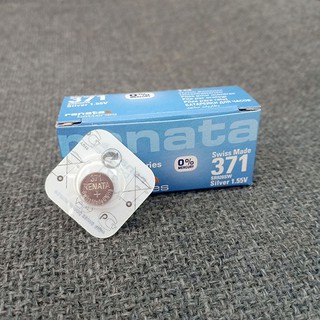 Pin cúc áo Renata Silver Oxide bạc SR920SW – 371 – 370