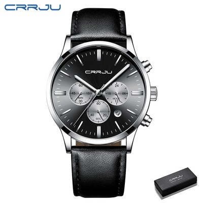 Đồng hồ Quartz Crrju 2160L chống thấm nước hợp thời trang