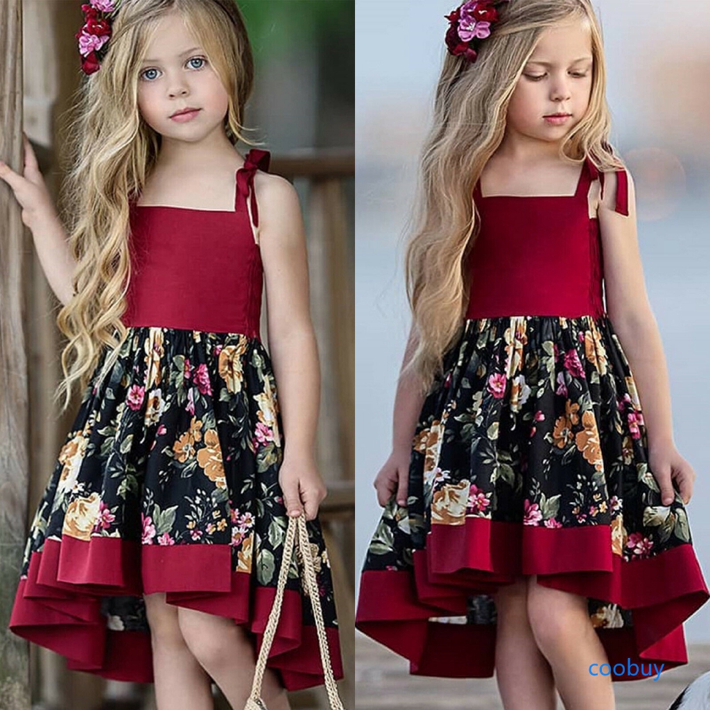 Váy hoa không tay kiểu dáng công chúa dùng cho bé gái