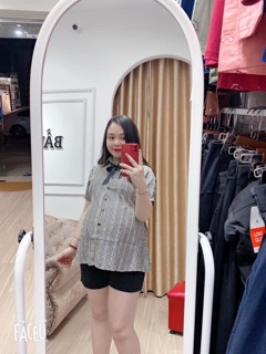 Áo sơ mi bầu cộc tay hè 𝐀𝐁𝟎𝟖