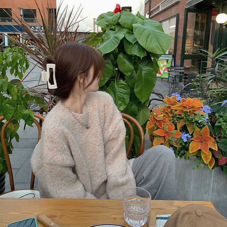 Áo len giữ ấm tay dài thời trang ngọt ngào trẻ trung dành cho nữ
