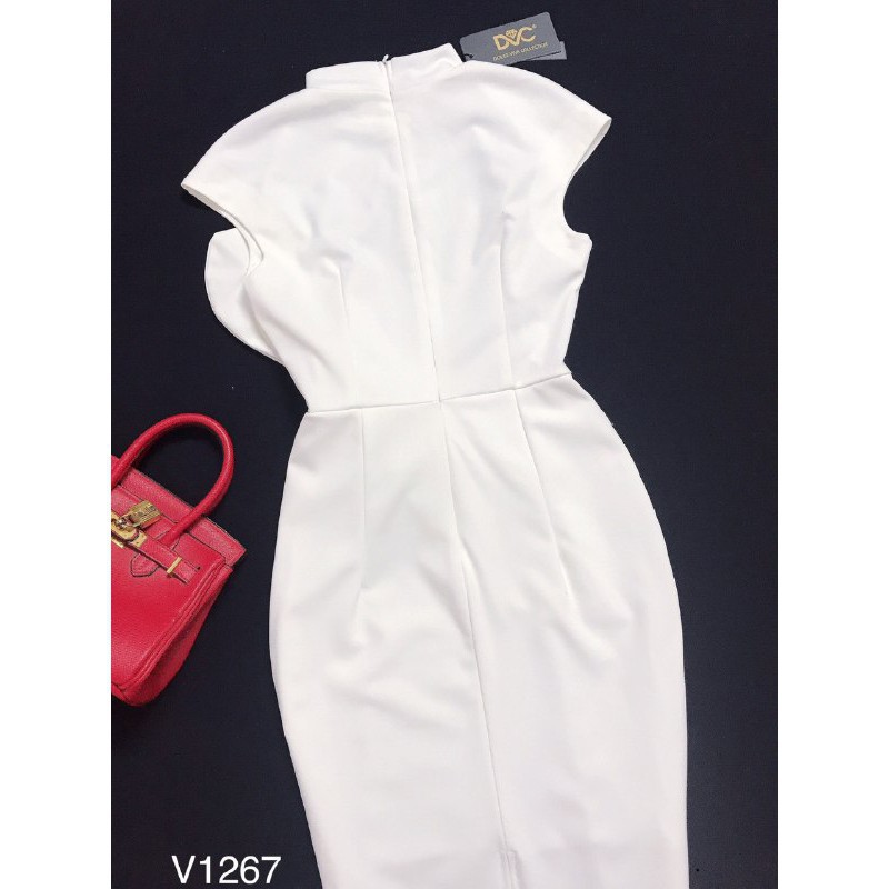 [ xả kho ] MiD Đầm body cao cổ V1267 đính hoa eo Mie Design kèm ảnh thật