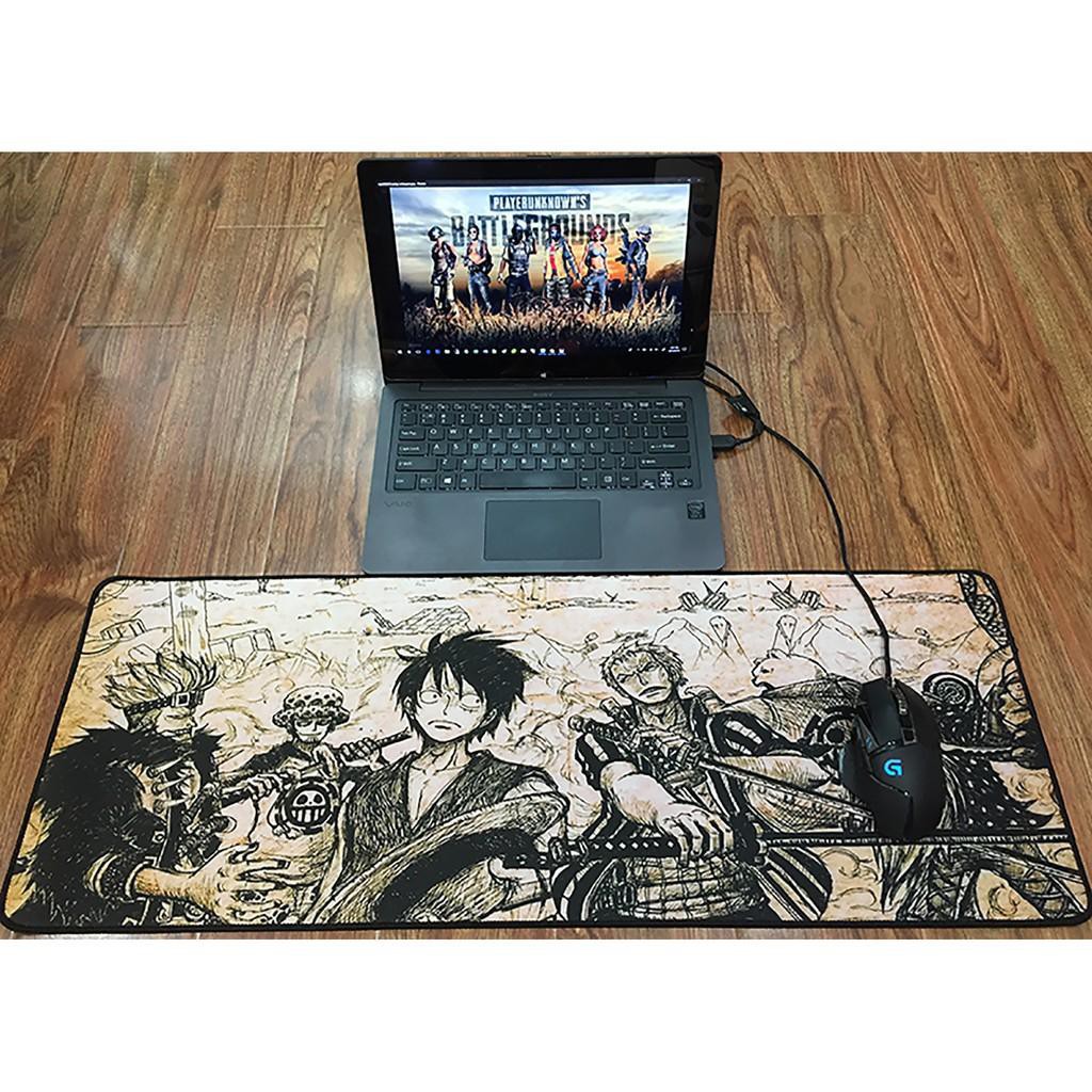Lót chuột cỡ lớn dành cho game thủ 70x30 cm - mẫu luffy không màu Xgamingstore -dc4104
