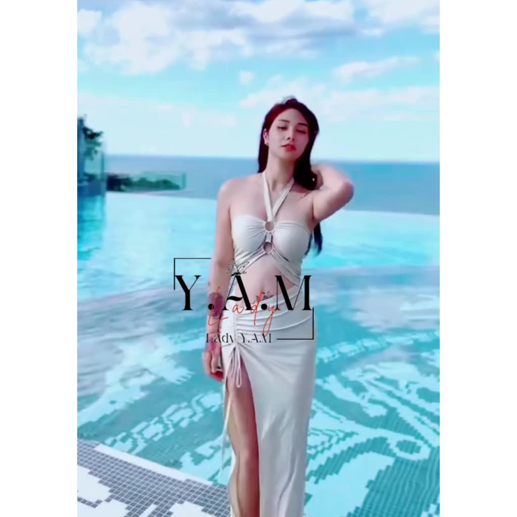 [ Lady Y.A.M ] Đầm Sling Dress Màu Mơ Đi Biển Gợi Cảm BST HÈ 2023 | BigBuy360 - bigbuy360.vn