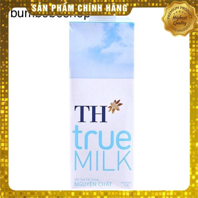 Hộp sữa tươi TH true milk có đường/ít đường/không đường 1 lít