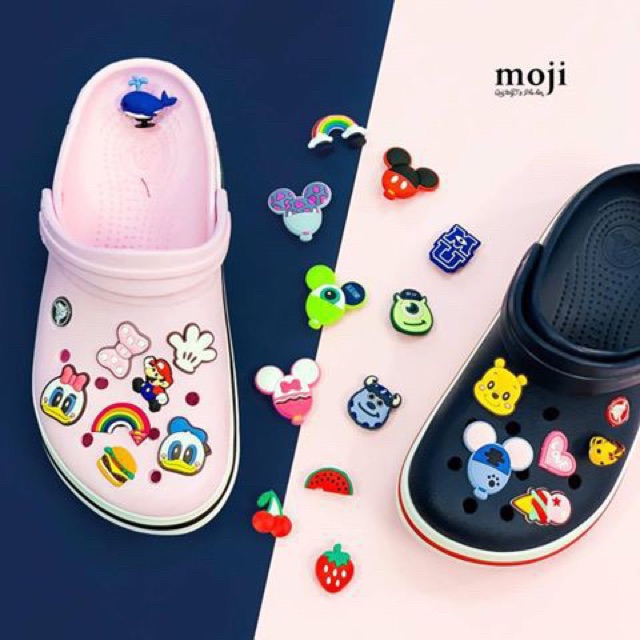 Set 8 phụ kiện sticker đáng yêu gắn dép/sục cực hot