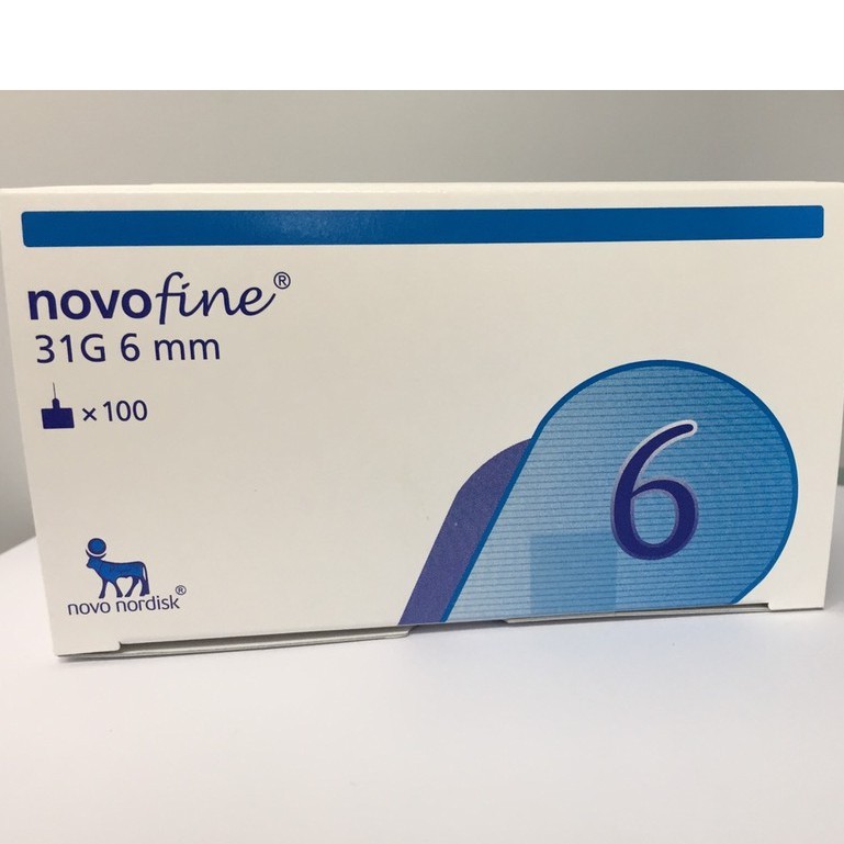 Đầu kim NovoFine 31G 6mm, vô trùng chuyên sử dụng cùng các loại bút tiêm Insulin  cho người tiểu đường. Meditest.