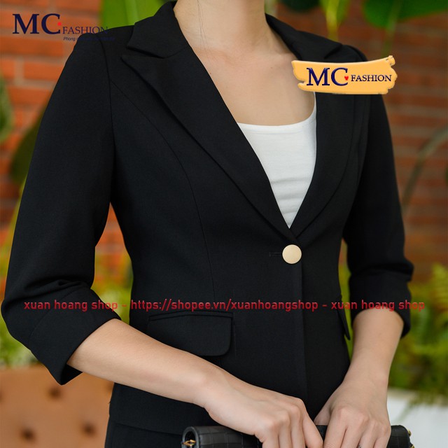 Áo Blazer Vest Kiểu Dáng Công Sở Đẹp Mc Fashion Đỏ, Đen, Xanh Tím Than Tav392 | BigBuy360 - bigbuy360.vn