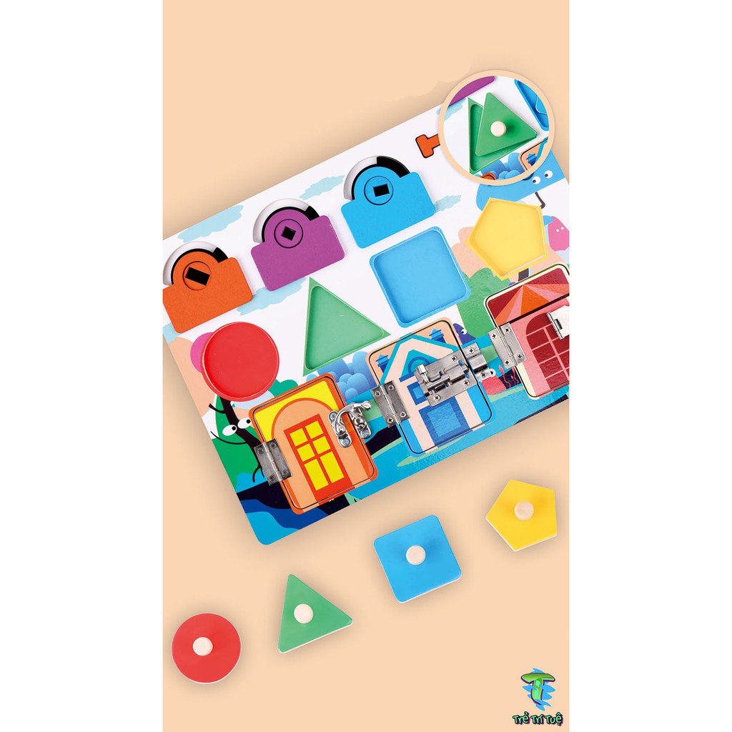 💖 CỰC HOT 💖 Busy Board Mini - Đồ chơi giáo dục cho bé 1 2 3 4 tuổi - Đồ chơi khoa học thông minh