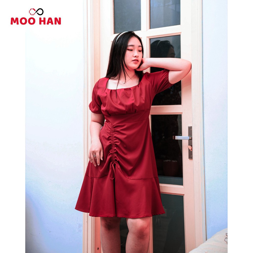 [Mã FAGREAT1505 giảm 8% tối đa 50K đơn 250K] [HÀNG MỚI VỀ] ĐẦM BIGSIZE RÚT DÂY ĐUÔI CÁ MÀU ĐỎ XÒE NHẸ, ĐẦM DỰ TIỆC | BigBuy360 - bigbuy360.vn