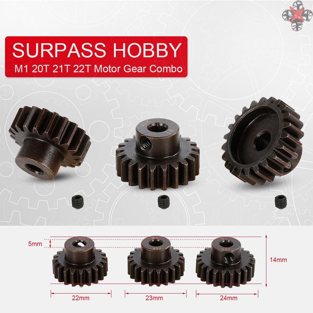 CTOY SURPASS HOBBY M1 20T 21T 22T Pinion Motor Gear for 1/8 RC Buggy Car Monster Truck