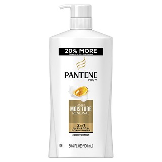 Dầu Gội & Xả Dưỡng Ẩm Tóc Pantene Pro-V Daily Moisture Renewal 2 in 1 Shampoo & Conditioner 750ml/900ml (Mỹ)