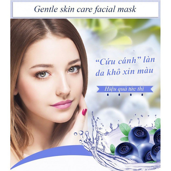 Mặt Nạ Giấy Dưỡng Trắng Da Việt Quất IMAGES Cấp Ẩm Làm Săn Chắc Da Mask Yasan