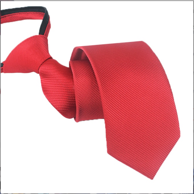 Cravat Nam màu đỏ bản nhỏ 6cm cao cấp thắt sẵn khóa kéo, Cravat chú rể, Calavat dự tiệc -CV-600