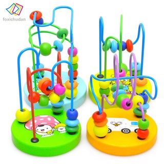 Đồ chơi luồn hạt gỗ mê cung giáo dục cho trẻ
