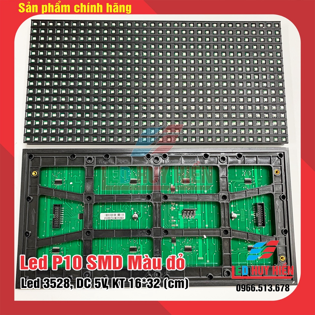 Module led P10 smd màu đỏ ( Led P10 smd màu đỏ) đủ phụ kiện