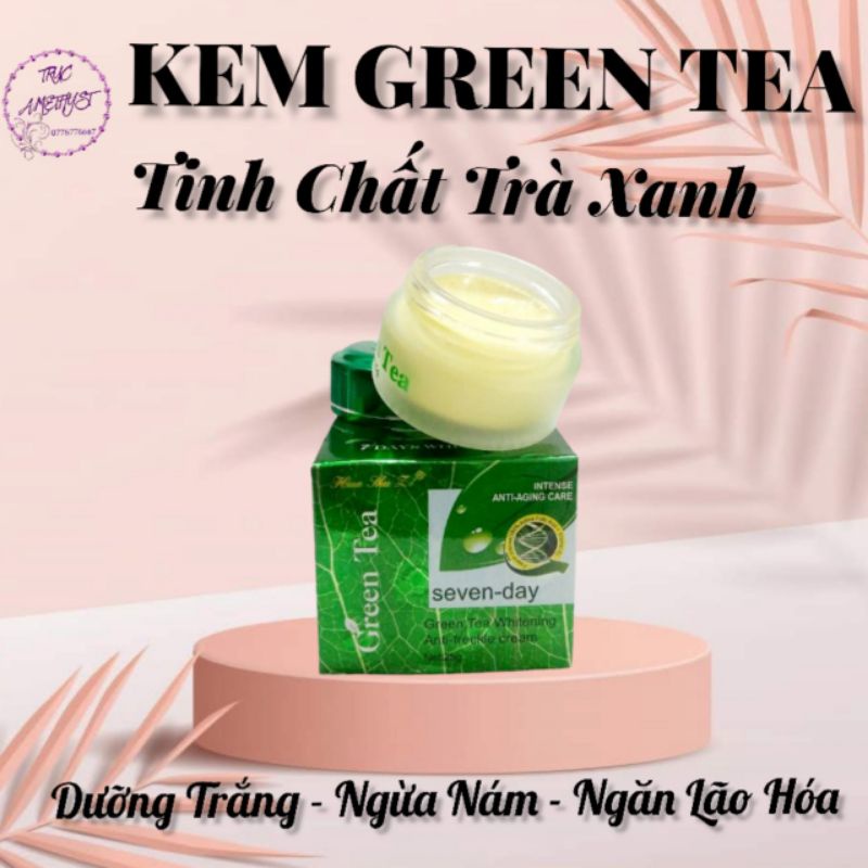 [SĨ] COMBO 12 HỘP KEM GREEN TEA TRÀ XANH TRẮNG DA NGỪA MỤN NÁM