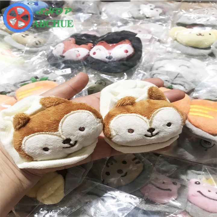 Tất vớ hình thú cho bé trai bé gái trẻ sơ sinh chống trơn trượt -nhiều mẫu