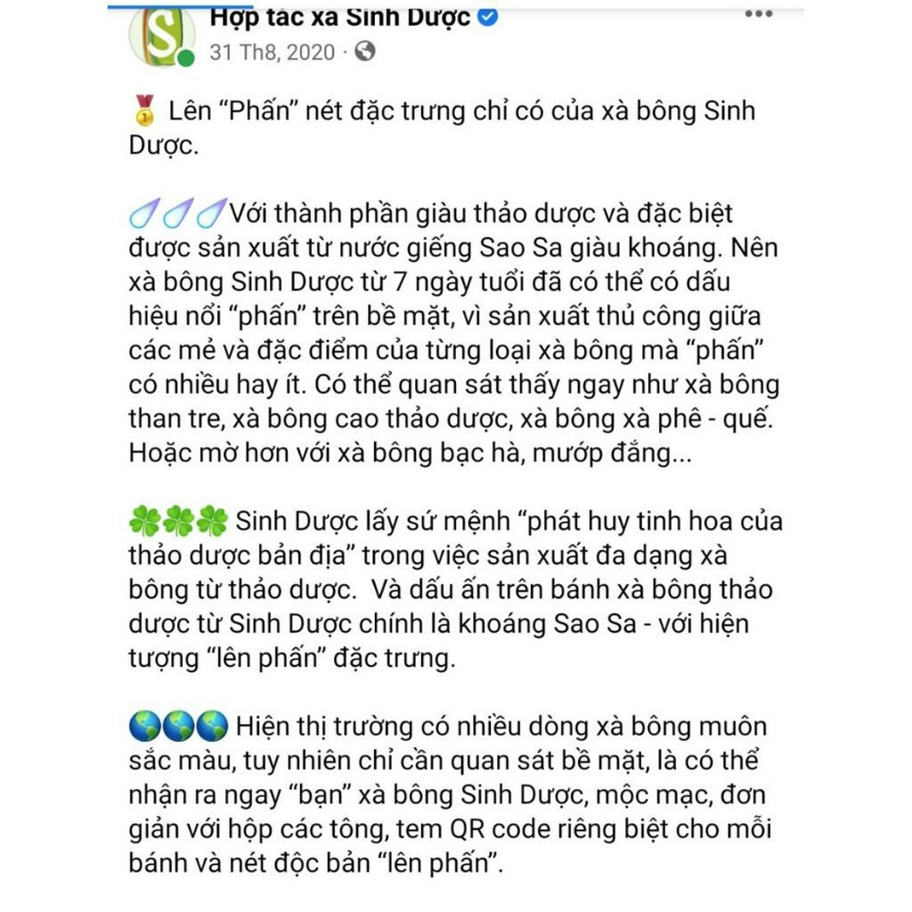 [Vụn xà bông+2 xơ mướp] Combo vụn xà bông mini, vụn xà phòng thảo dược HTX Sinh Dược tặng túi lưới