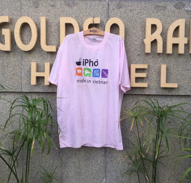 Áo Thun Nam Nữ Du Lịch In Logo iPhở - Lucky Girl shop