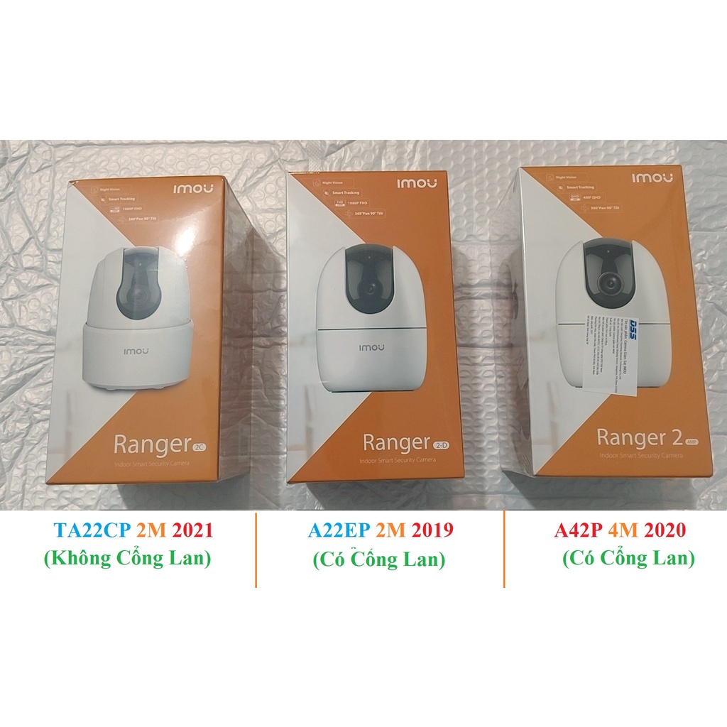 Camera IP WIFI Trong Nhà IMOU Ranger2 A42P  A22EP Xoay 360,  Độ Nét Cao 2MP 4MP 2K 1080P FullHD Chính Hãng Bảo Hành 24TH