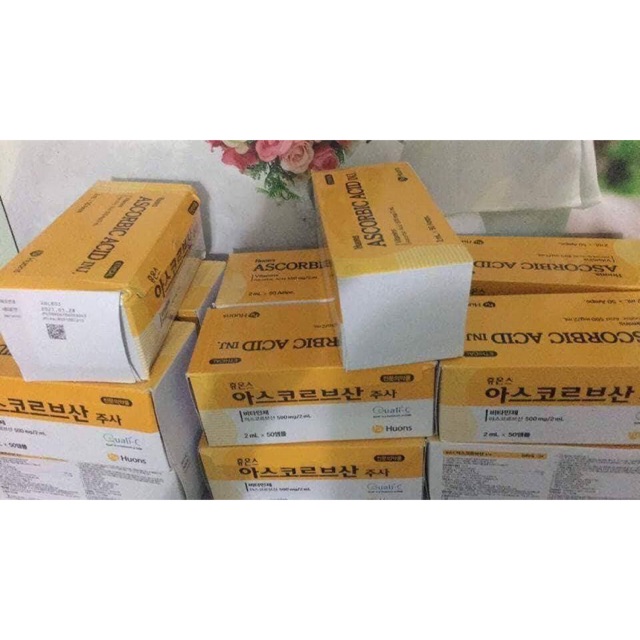 1 hộp 50 ống vitamin c hàn quốc