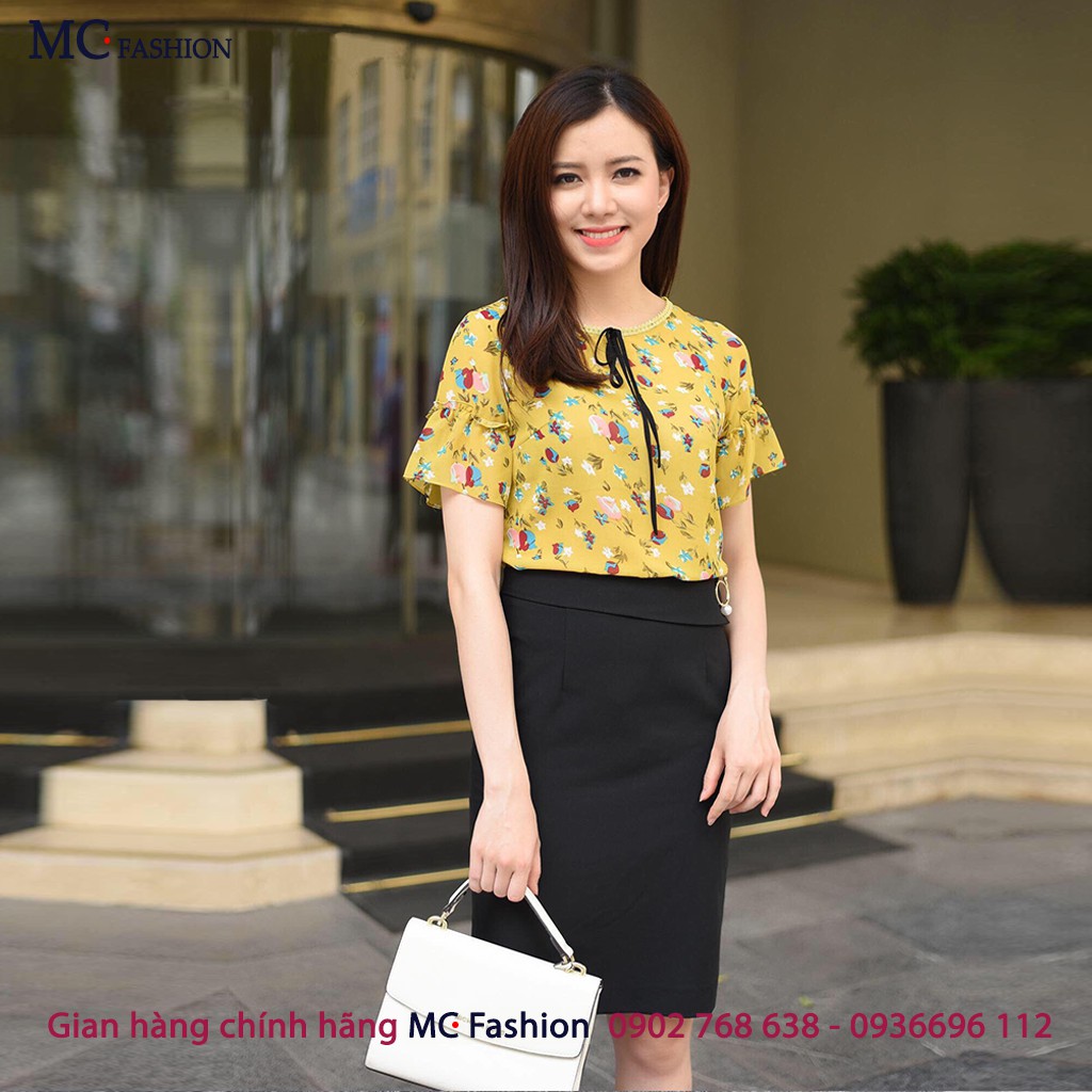 Áo kiểu nữ thời trang - MC Fashion A408 màu vàng