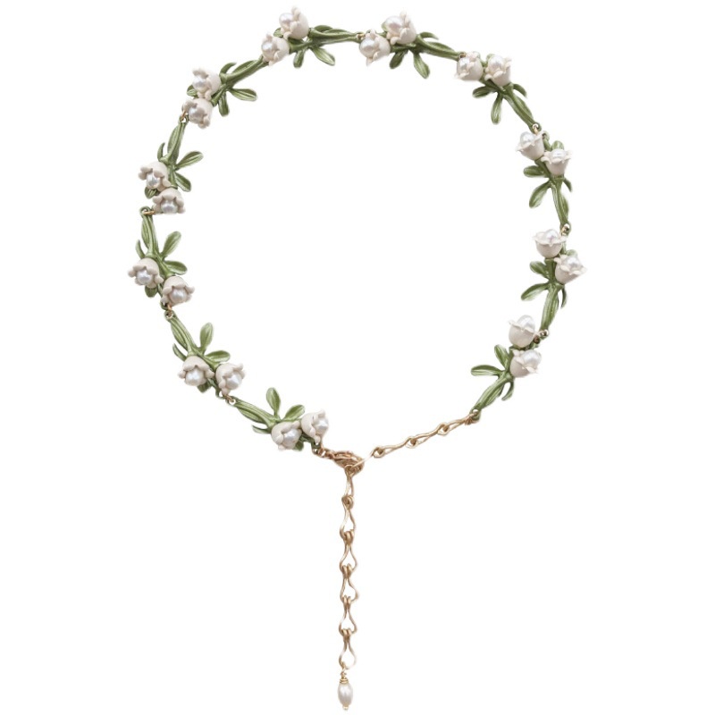 Khuyên Tai/ Vòng Tay/ Vòng Tay Hình Hoa Lily Trắng Siêu Đẹp Thời Trang Xuân Hè