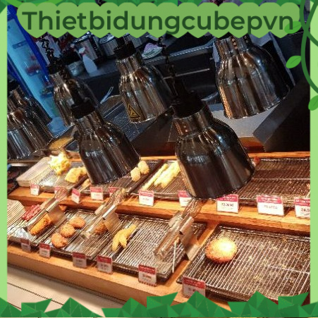 Đèn Buffet hâm nóng thức ăn màu inox cao câp 304.