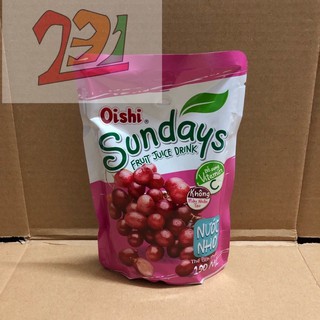 Túi Nước Nho Sundays Oishi 200ml