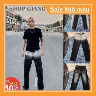 Quần bò ống xuông màu loang, quần jean loang ống xuông ⚜️