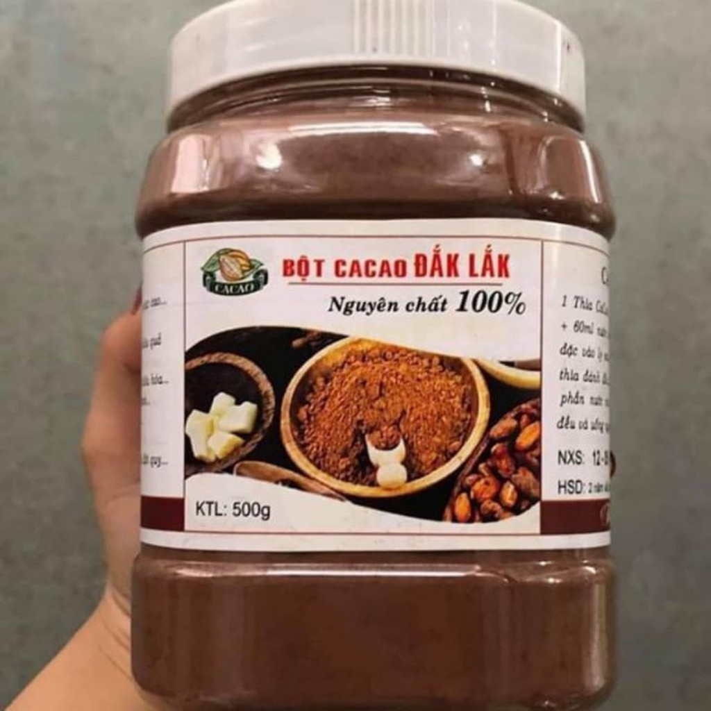 Bột CaCao nguyên chất 500gr không đường