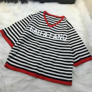 Áo len sọc cổ tim sad & fano_al004