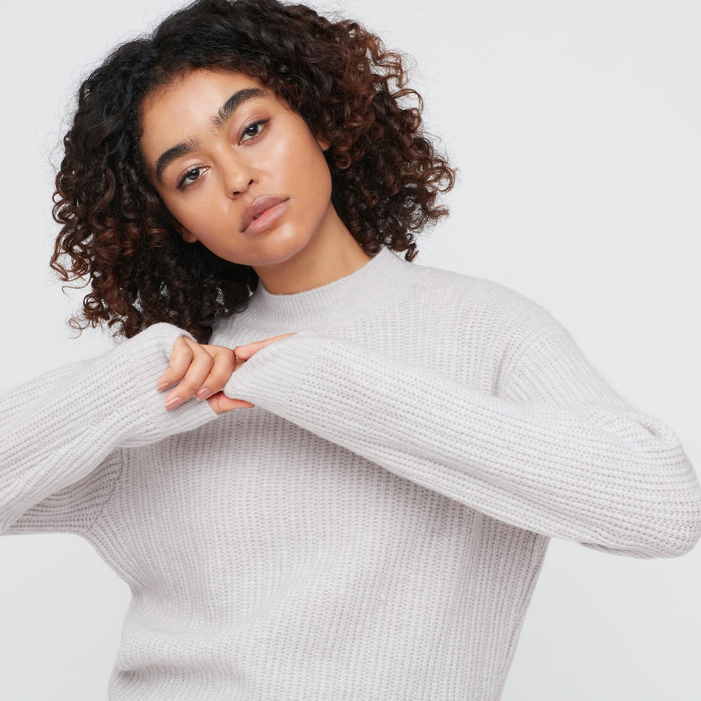 (UNIQLO Nhật chính hãng) Nữ- Áo Len Sợi Souffle Nhẹ Cổ 3 phân Dài Tay | BigBuy360 - bigbuy360.vn