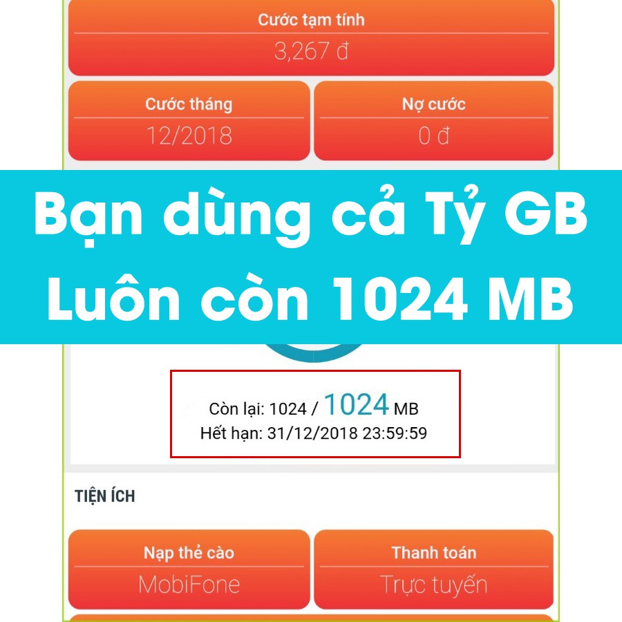 SIM 4G MAX BĂNG THÔNG VPB51 Dùng Không Giới Hạn DATA Tốc Độ Cao Của Mobifone