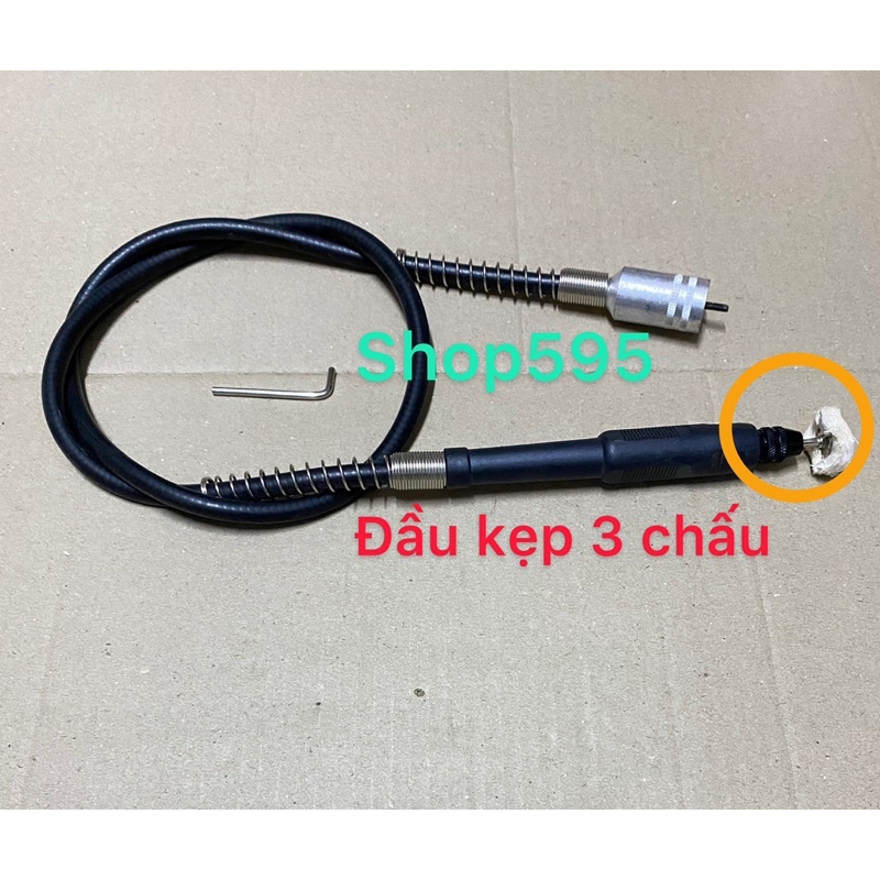 Dây truyền chuyển động máy khoan mài khắc màu đen TẶNG ĐẦU ĐÁNH BÓNG  :